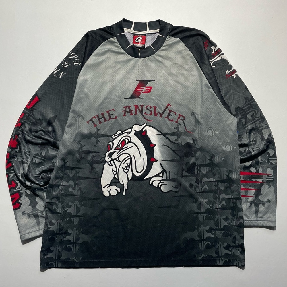 Reebok I3 Allen Iverson basketball long sleeve y2k tshirt made in Italy XLarge